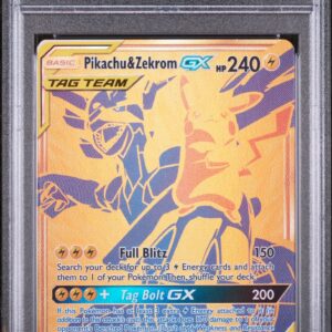 Pokemon TCG - Pikachu & Zekrom GX Black Star Full Art (Sun & Moon Promo) SM248 PSA 9